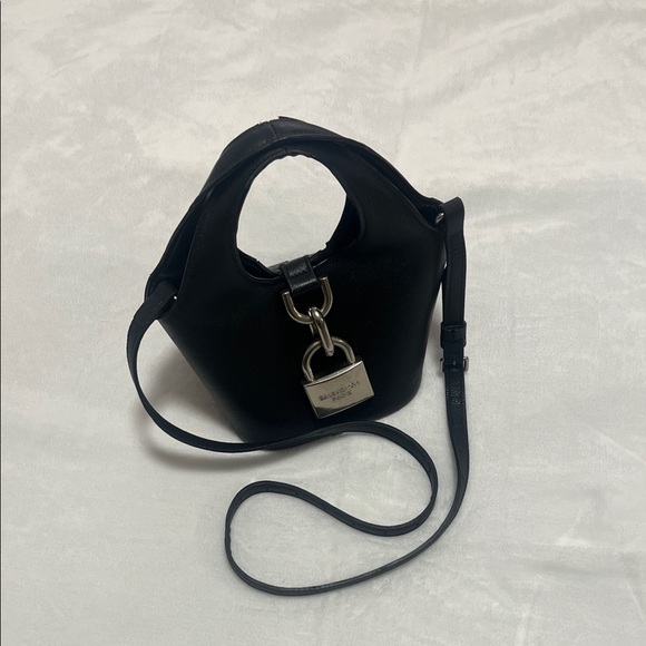 No Label Handbags - Balenciaga Black Mini Bag with Silver Lock